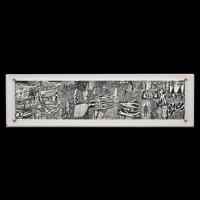 Large Jean Dubuffet PARCOURS Screenprint Scroll, 240W (90W Framed) - Sold for $8,320 on 10-26-2024 (Lot 242).jpg